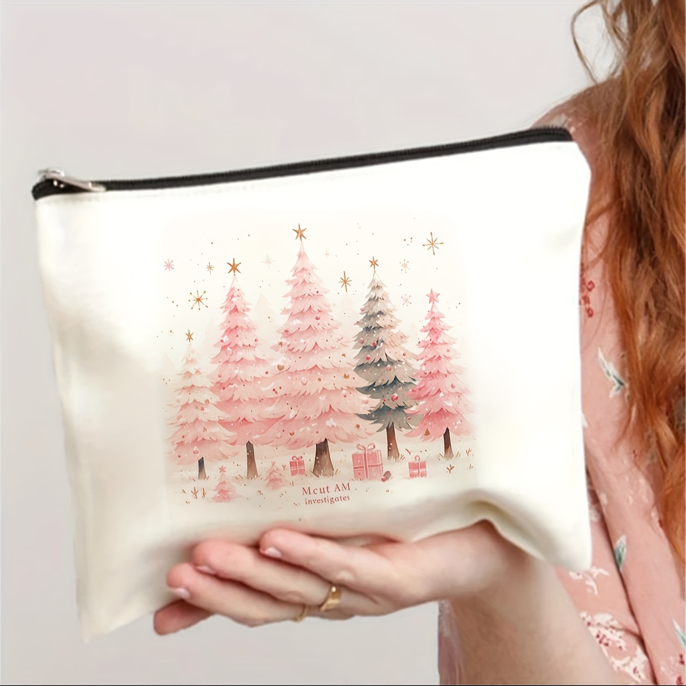 

Christmas Tree Makeup Bag - , Polyester , Cosmetic