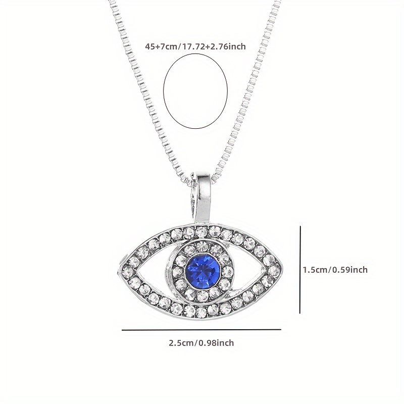 Devil's Eye Necklace with Sparkling Eyes