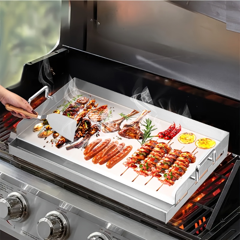 Plancha Grill Stainless Steel Griddle Plate Stove Top Griddle VEVOR  Stainless Steel Griddle, Pre