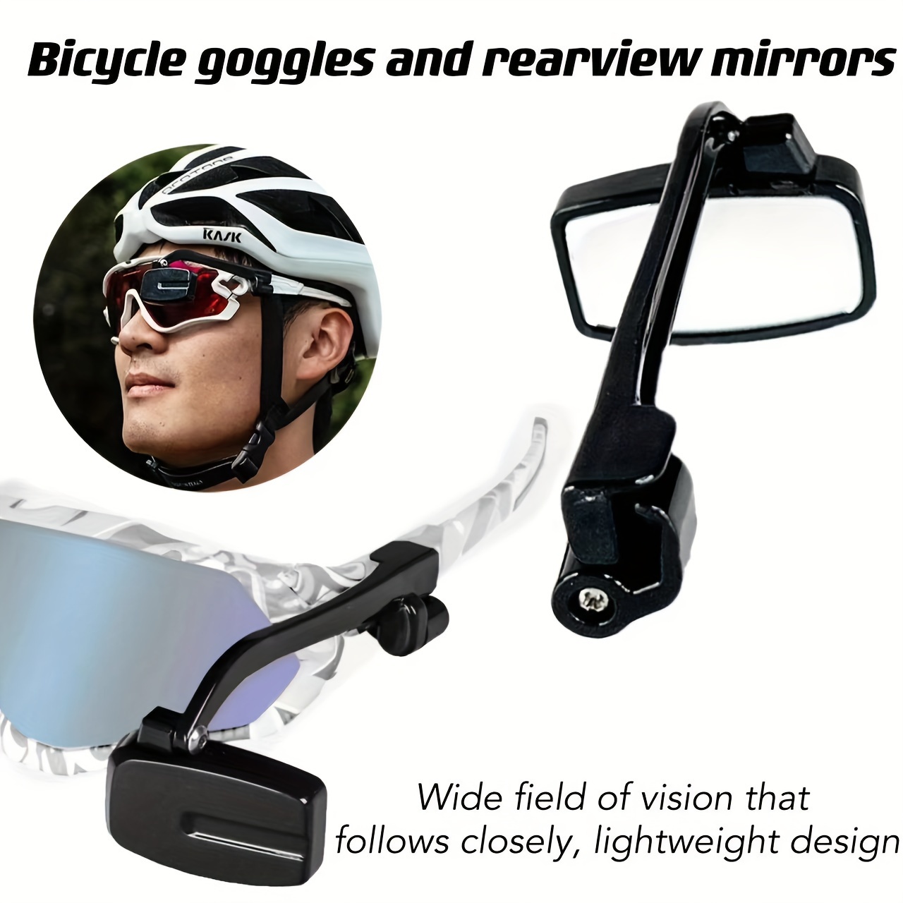 

Adjustable Bike Rearview Mirror - Compact, Lightweight & Rotatable For Safe Cycling