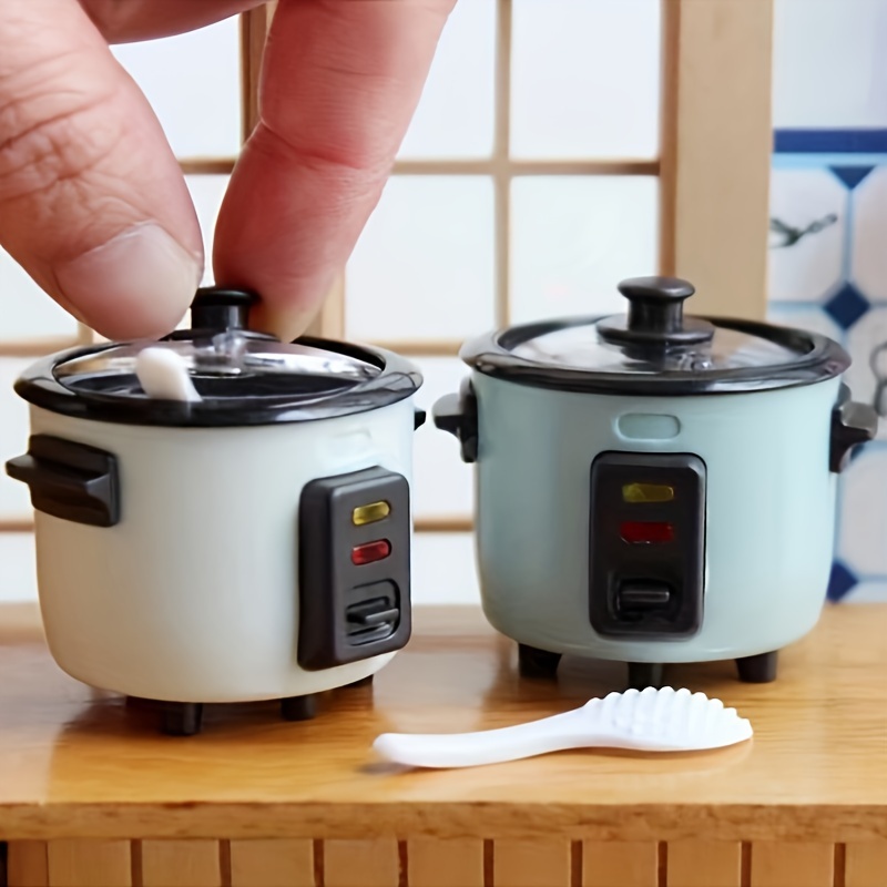 

1 Mini Rice Cooker, Toy Kitchen Scene Accessories, Realistic Simulation Model, Ob11 Set Decoration, Dollhouse Accessories, Dollhouse Decorations