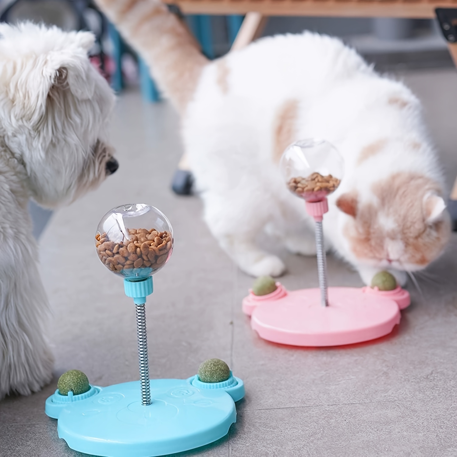 

1pc Interactive Cat And Dog Treat Toy - Non-toxic Plastic -entertaining Feeder For Pet Stimulation And