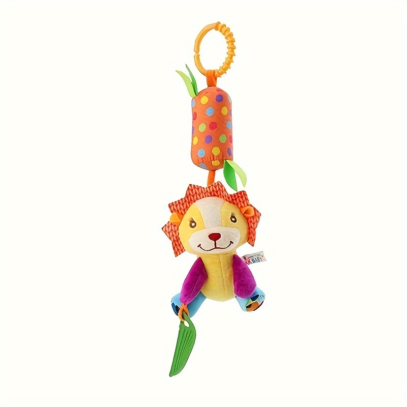 BB-TM184】Baby wind chime stroller pendant - plush four-piece toy set of 0  to 3 years old baby soothing fruit bed bell rattle with teether B music  rattle bed bell buybuy@TOYS