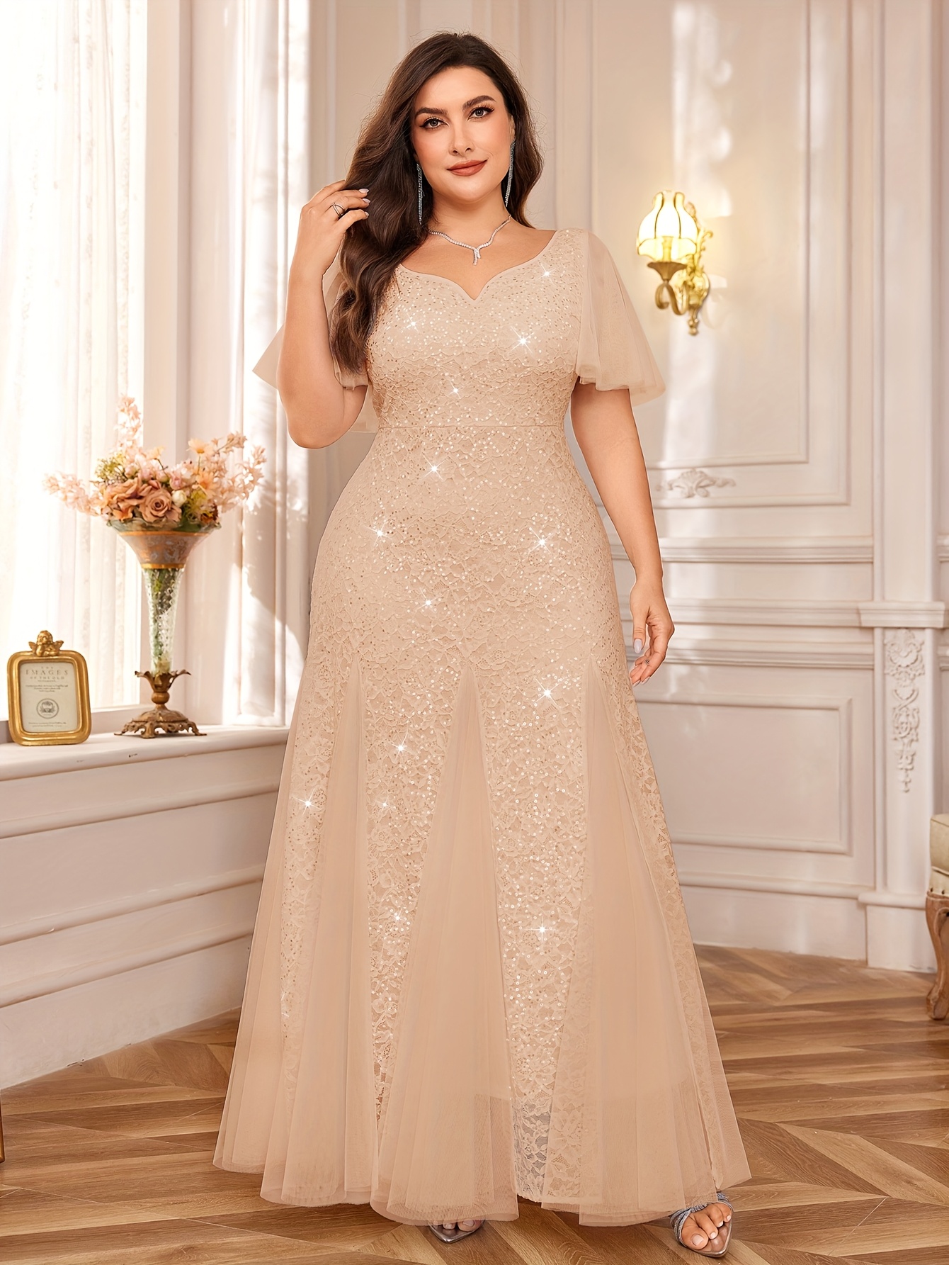 strapless open back dress Pastel Ruffle Maxi Dress – VERVE main image 1