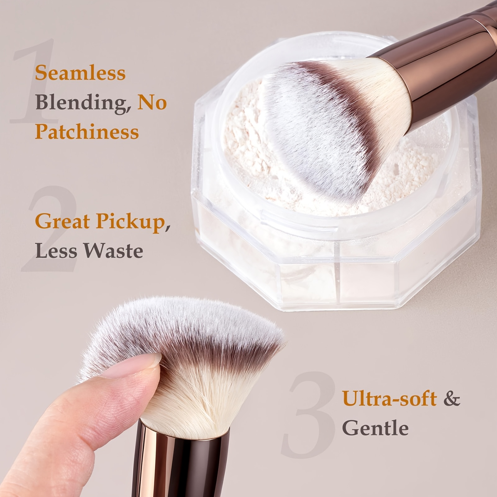 Travel Makeup Brush Set with Case, 20pcs