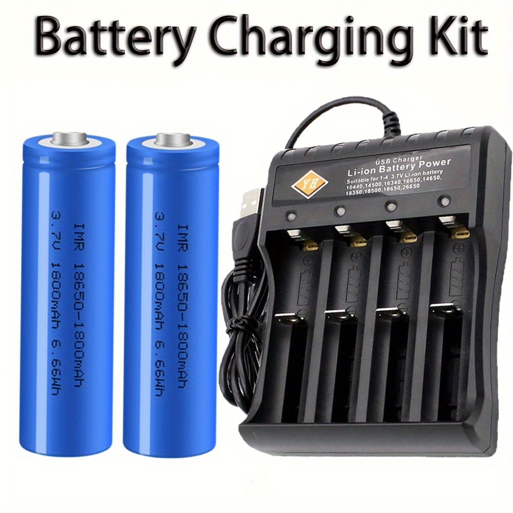 maru様おまとめ4点 t393.t262H078.H452 4 2pcs 18650 3 7v li ion rechargeable battery two slot - Temu