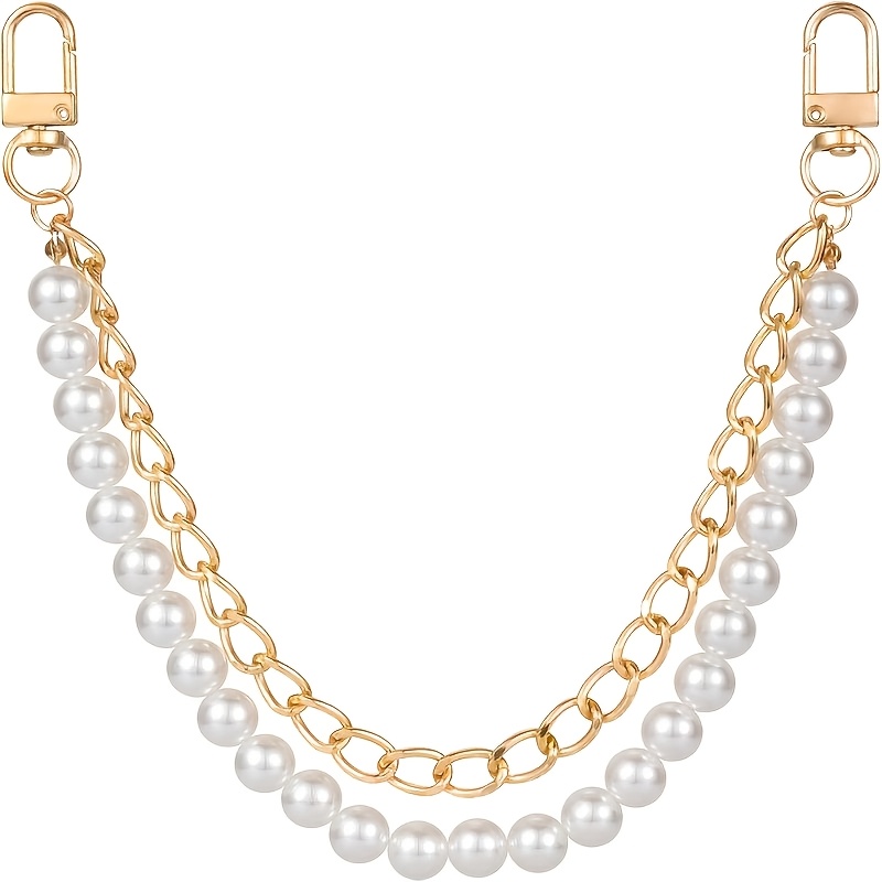 TEMU 1 Handbag Chain, Golden/silvery, Metal Shoulder Strap, Crossbody Bag Short Handle, Suitable For Women's Handbag Making, Short Handle, Handbag