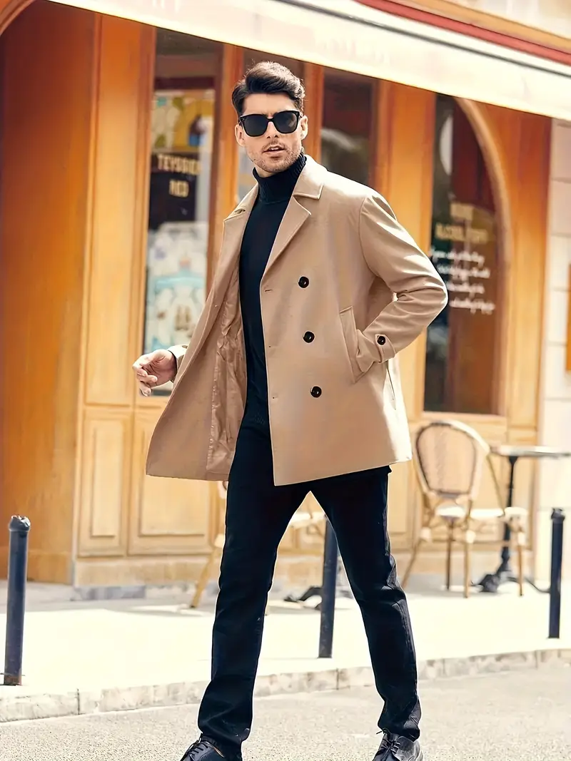 Double breasted Beige wool coat 3158 Double breasted Beige wool coat 3158