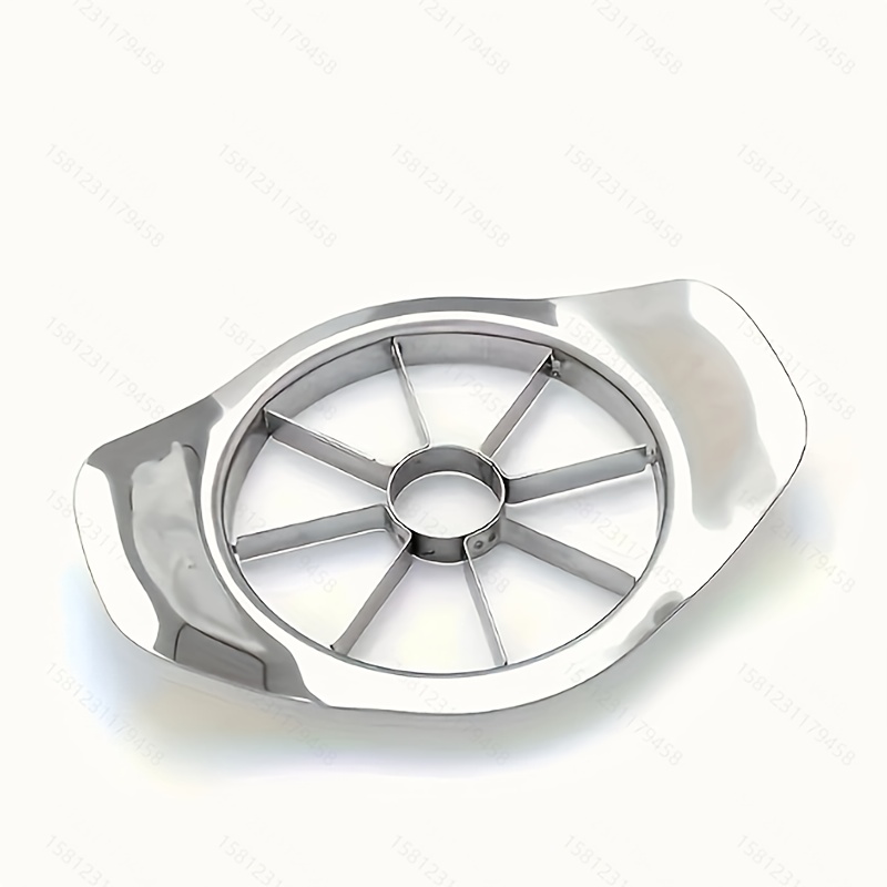 TEMU Stainless Steel Slicer – Effortless Coring And Slicing, Durable Kitchen Essential With Safe Design For Creative Fruit Prep – Modern Cooking Tool