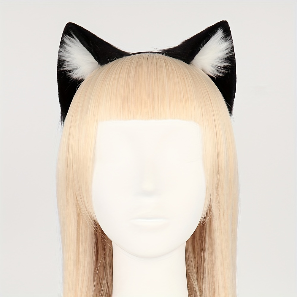 

Simulated Cat Ear Hair Hoop, Cute Plush Headwear For Live Photo Props Accessories