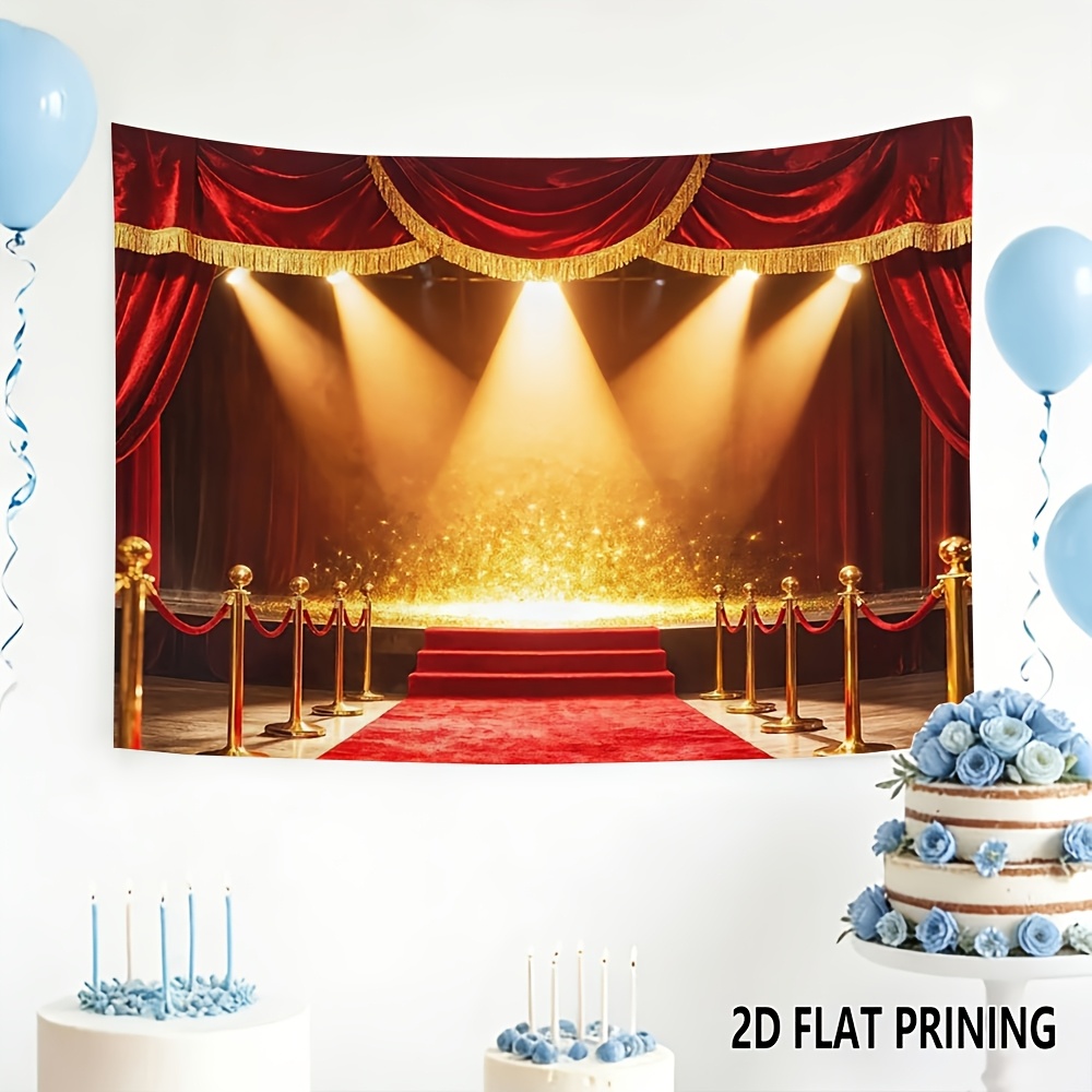 Red Carpet Backdrop for Movie Star Photography