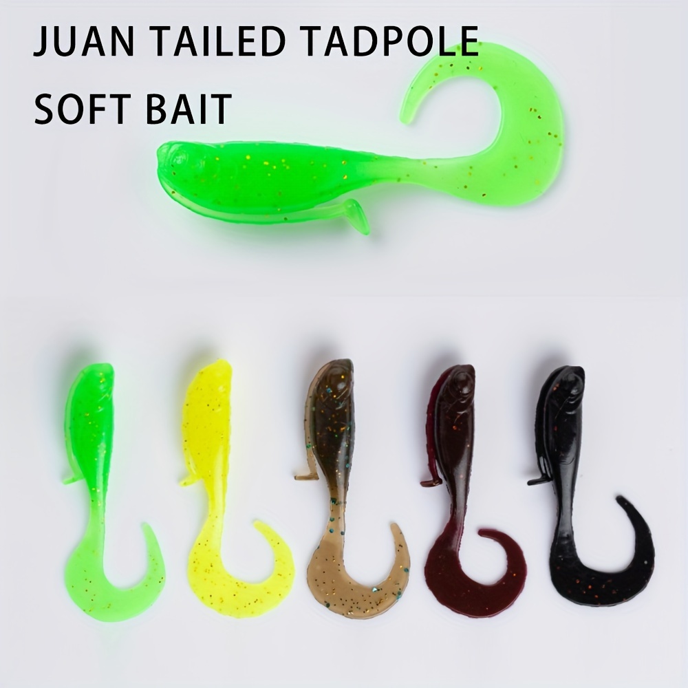 Bag Bionic Soft Lure Dual color Tadpole Needle Tail - Temu