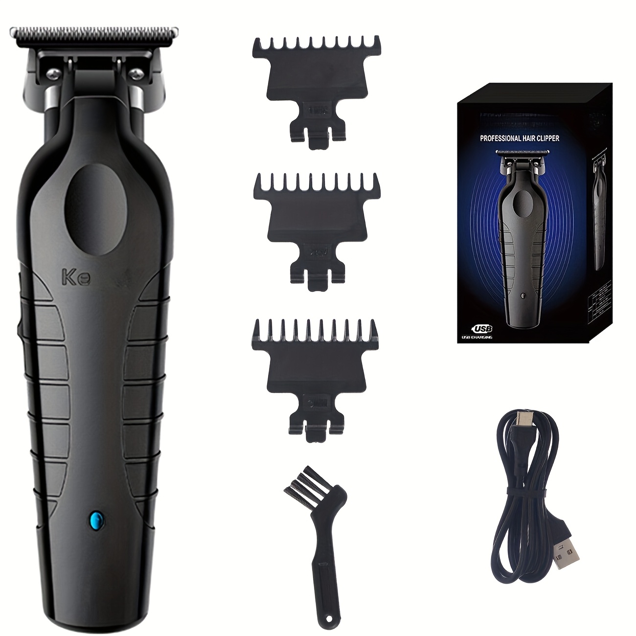 TEMU Professional Cordless Hair Trimmer For Men, Featuring A Cutting Machine Technology. This Barber Kit Is Perfect As A Gift For Men