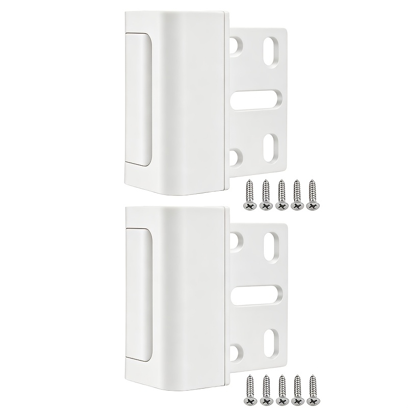TEMU 2pcs, Home Security Door Lock, Reinforced Lock With 8 Screws And 3-inch Plug, Of Withstanding 362.87 Kg Swinging Door, Upgraded Night Lock To