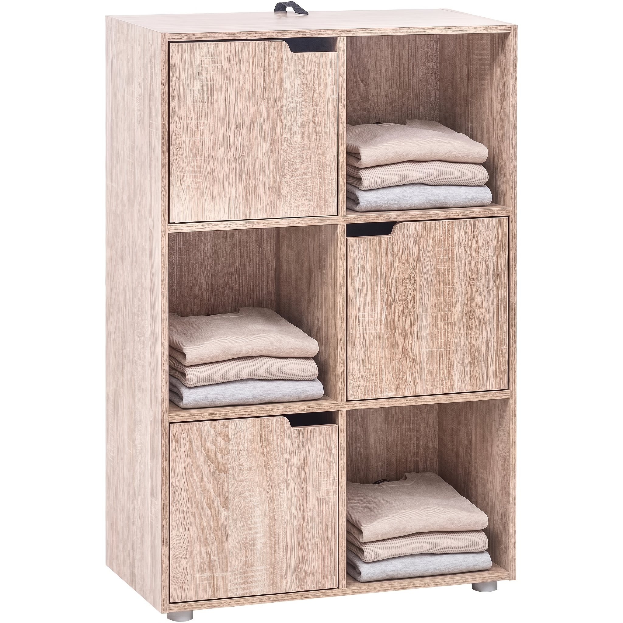 Image of Large-capacity Multifunctional Wardrobe Cabinet With 3-tier & 6-drawer Storage Suitable For Home, Shoe Cabinet, Tool, -standing Furniture, , Assembly For Bedroom,, Workshop Organization