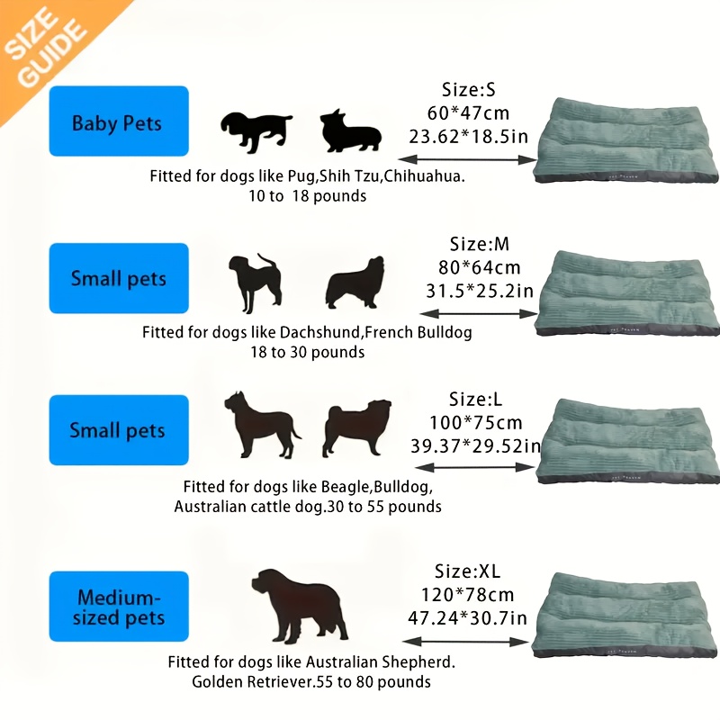   stripe square pet bed soft durable scratch resistant dog mat for small to medium breeds   cozy cat nest with removable polyester fill Product details 0