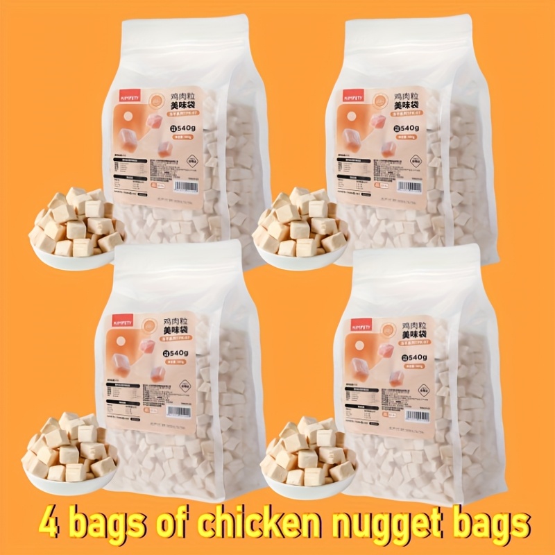 TEMU 4 Packs Of Pet Chicken, Freeze-dried Chicken , Pet Snacks, Cat Food, Dog Food, Universal Meat