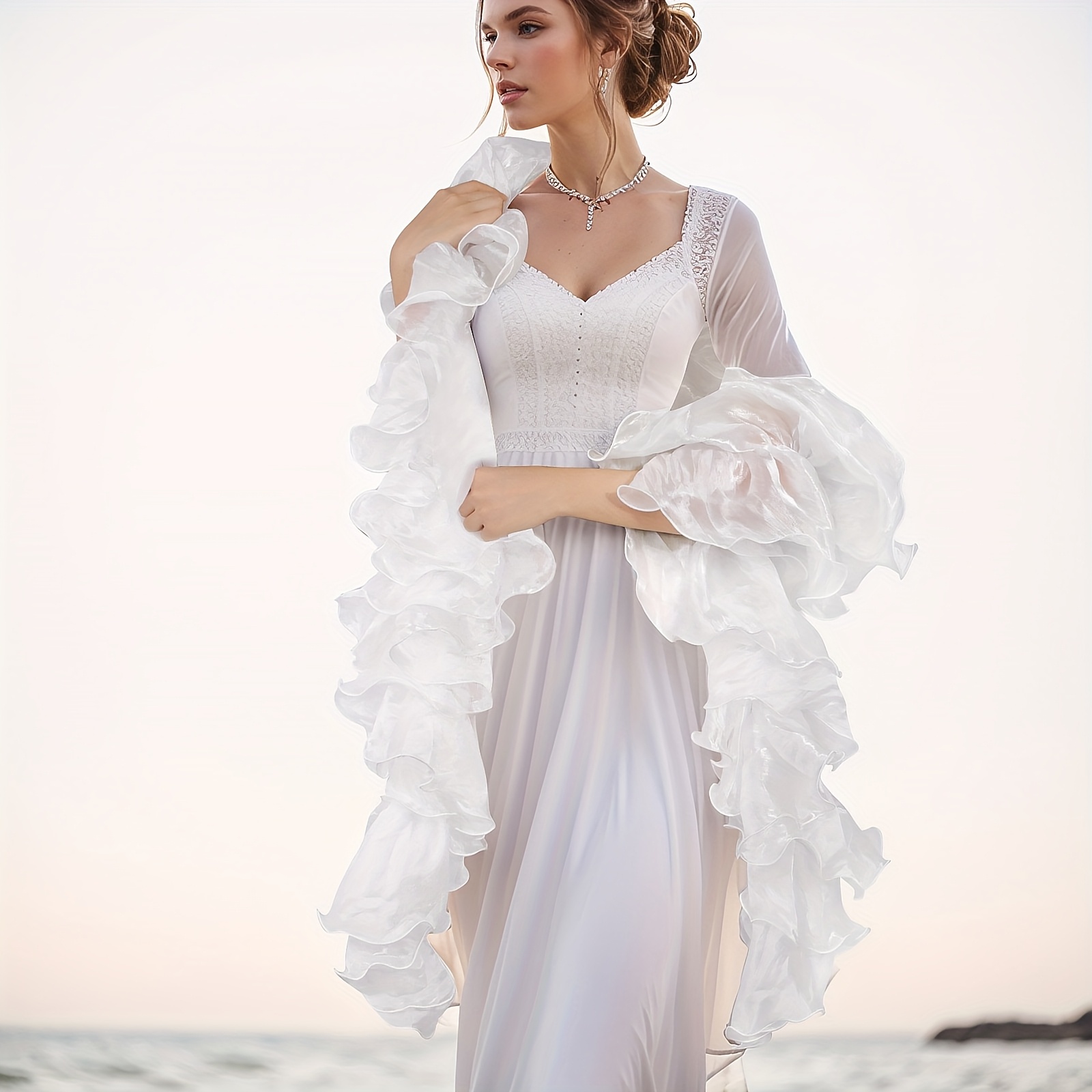 elegant 6 9ft organza boa 1920s perfect womens - Temu