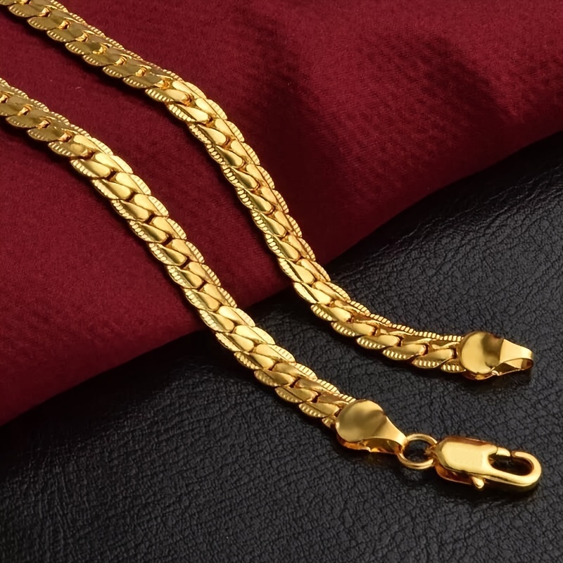 

5 Mm 16-24 Necklace, Copper Necklace, Snake Metal Jewelry, For Men