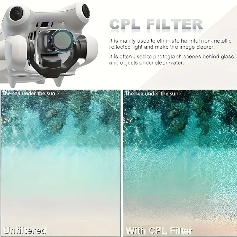 suitable dji uav mini4pro non rotating filter (cpl nd8 nd16 details 7
