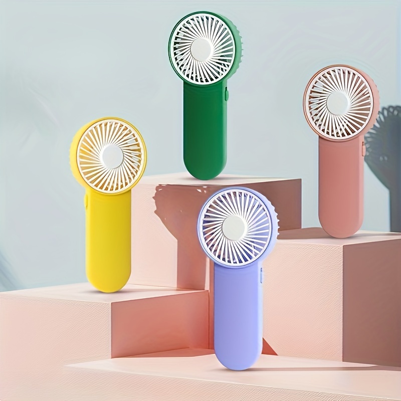 

1pc Handheld Mini Fan Portable Silent Small Electric Fan With Natural Wind Power, Can Be Placed On The Desktop, And Enjoy Coolness Anytime, Anywhere