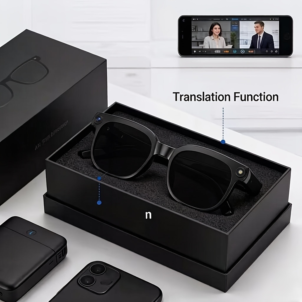 Smart Glasses with Wireless Connectivity & AI Camera