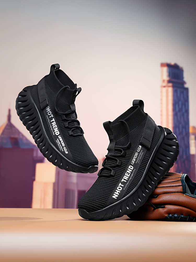 Men's Lightweight Sneakers - Non-Slip MD Sole, Breathable Sneakers for Gym, Running, Walking - All-Day Comfort Slip/resl Closure - Neon Yellow & Black Accent - Casual & Formal Shoes - Durable Lightweight Design for Everyday & Special Events, Outdoor Walking, Sporty Look, Supportive Sole, Versatile Footwear, Fitness Enthusiasts