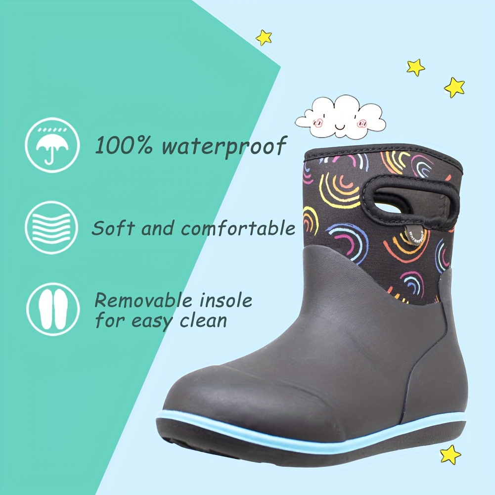 DADAWEN Boy's Ankle Boots Side Zipper Waterproof Chelsea Boots Brown 11 M Little Kid