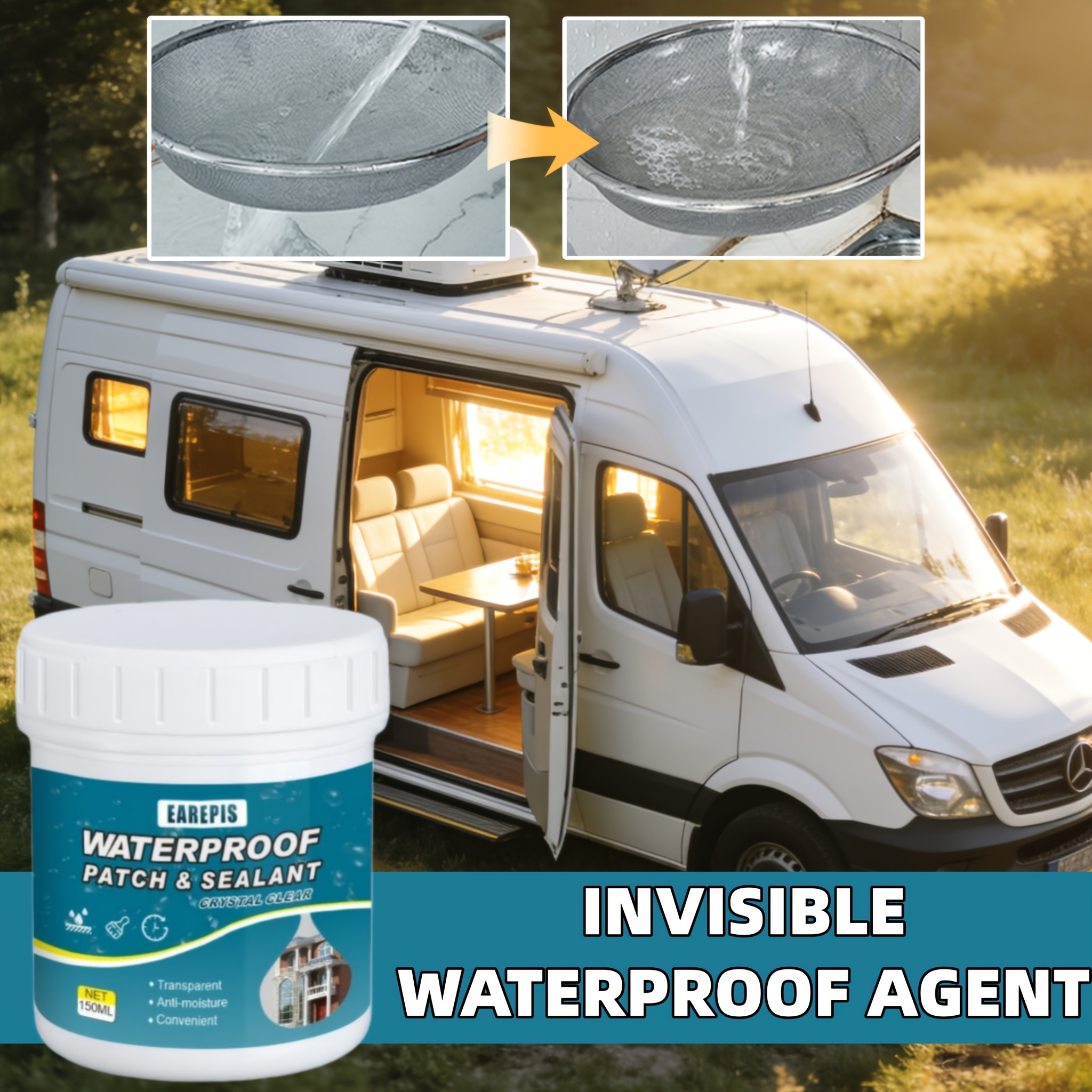 150ML Quick-Drying Sealant, RV Sealant, Strong Waterproof And Leak-Proof, Firm Bonding And Sealing, Worry-Free Leakage