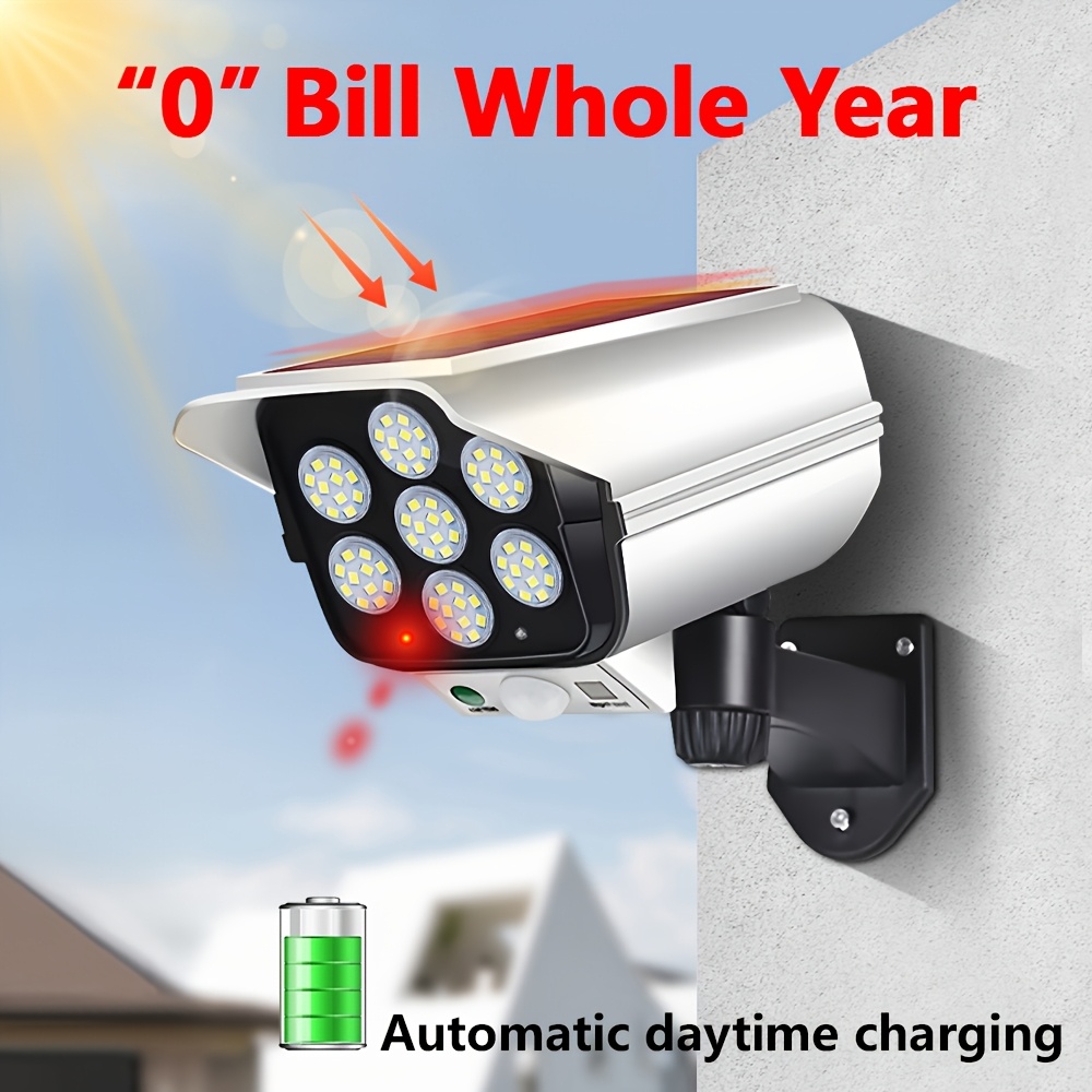 2pcs   camera solar outdoor lights garden decoration outdoor solar lamp home user outdoor spotlight anti theft burglar proof simulation camera street light suitable for courtyard doorway   shop solar lights from outdoor christmas decorations 2025 decorate patio terrace solar lights