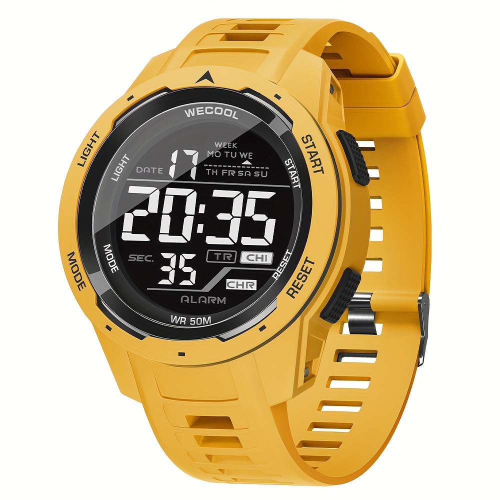 Men's Chronograph Outdoor Sports Digital Watch with LED