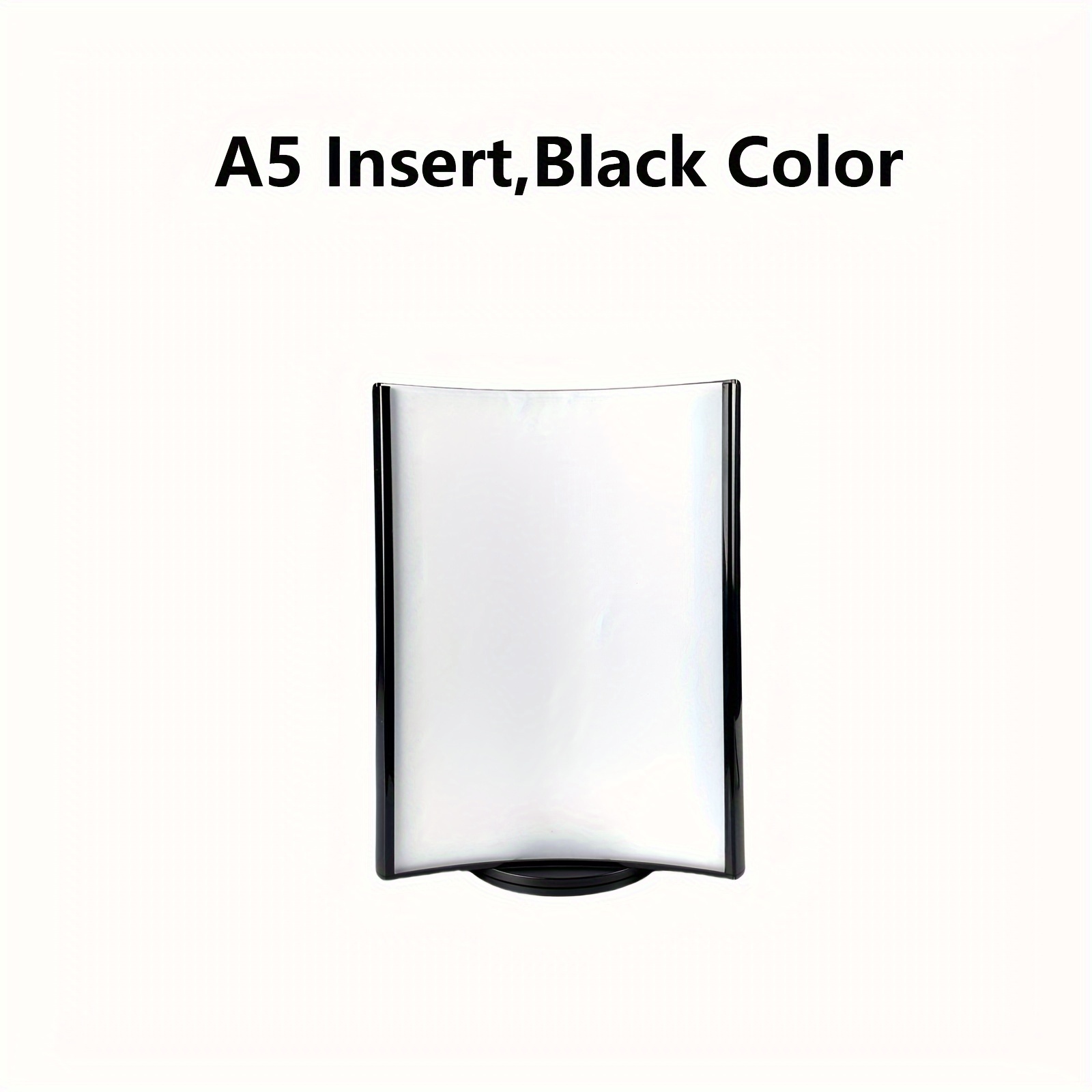 1pc 3-sided Rotating Sign Holder - Acrylic Desktop Menu Stand With 360° Rotation, A4/a5 Size Compatible, For Kitchen, Restaurant, Use