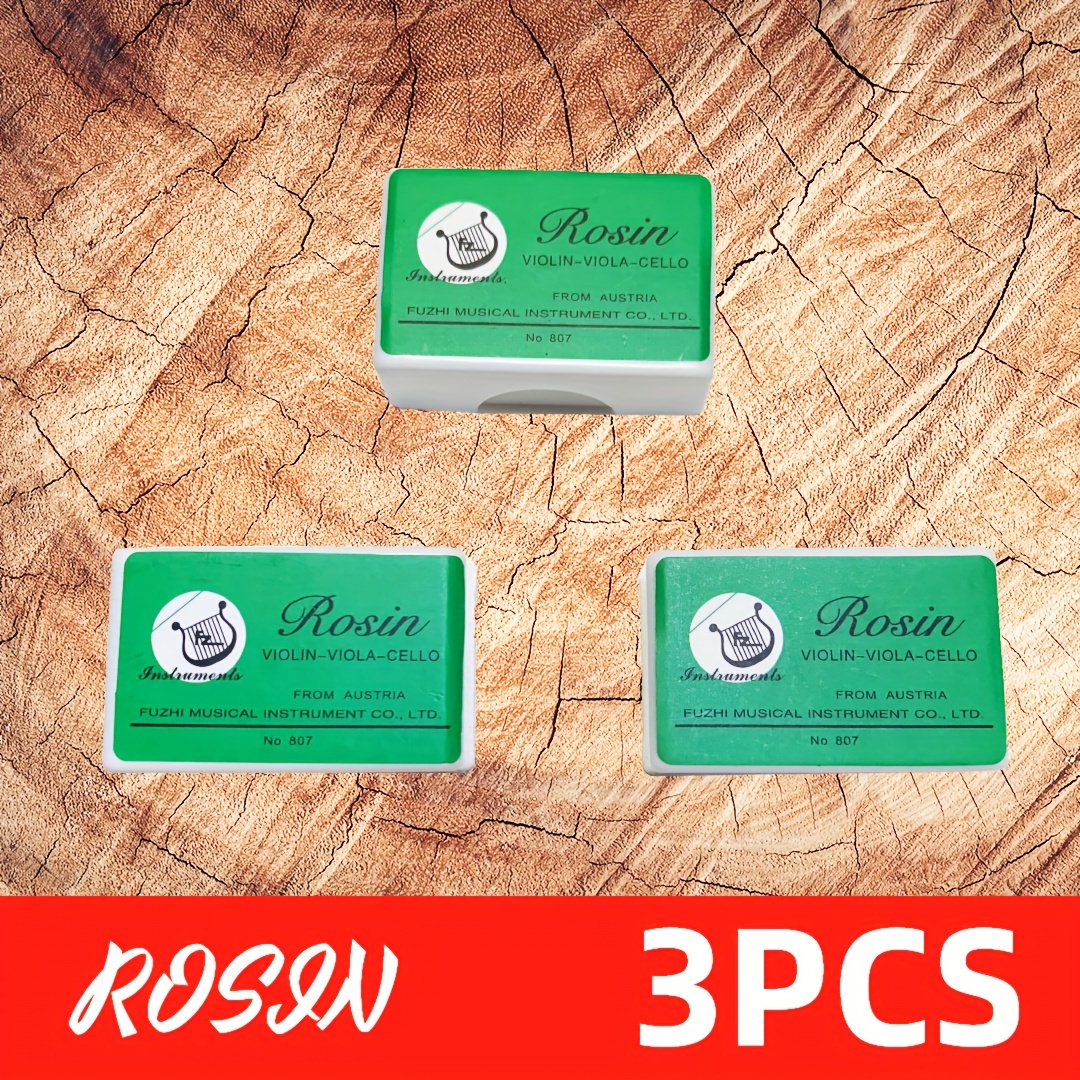 

3pcs Of Rosin, Suitable For Violin, Viola, Cello, Erhu And Other String Instruments, To Improve The Sound Quality