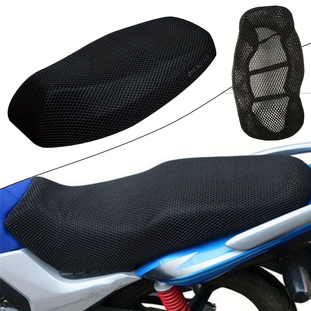 

Breathable Mesh Motorcycle Seat Cover Pad - Anti-slip, Comfort Fit For Enhanced Riding Experience, 85x60cm