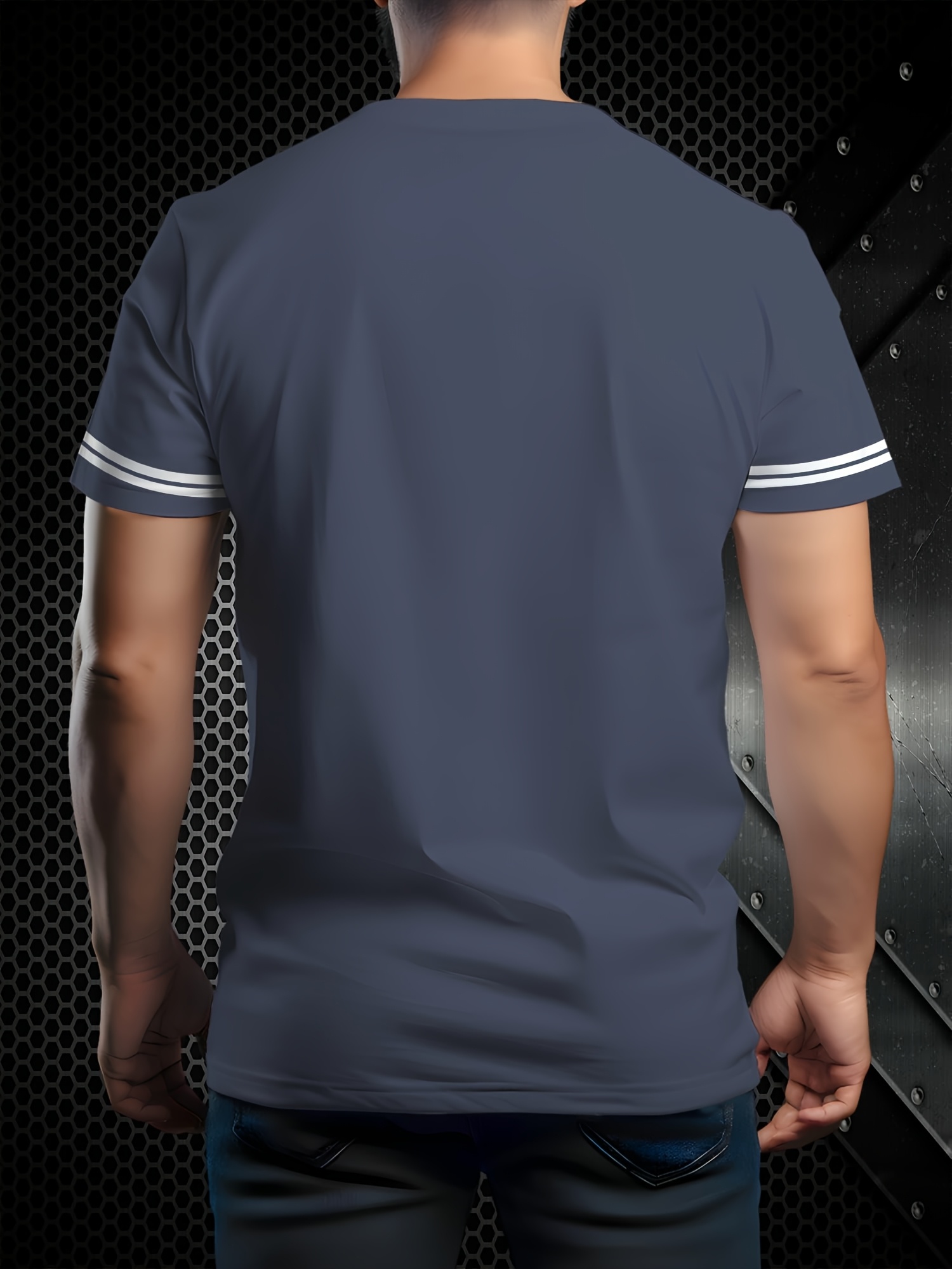 Men's 3D Printed Freedom Script Casual T-Shirt - Summer Short Sleeve Round Neck Tee, Breathable Regular Fit, Machine Washable for Outdoor & Casual Attire