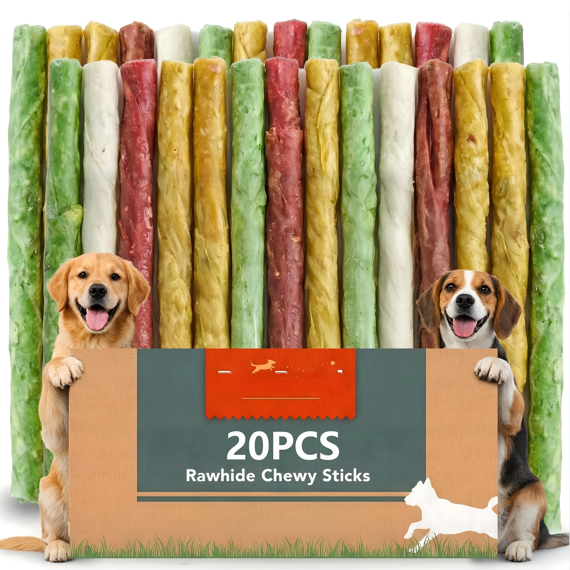 Dental Care Chew Toys | Pack of 20 Chew Sticks · Durable for Teeth Toys That Serve Both As Daily Rewards and for Oral Hygiene · Designed for Purebred Dogs