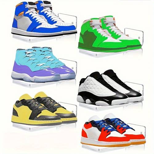 4 6 8pcs wall mounted acrylic shoe shelf display set sturdy floating acrylic racks sneaker rack storage suitable for bedroom hallway etc display your top shoes sneaker rack on the wall