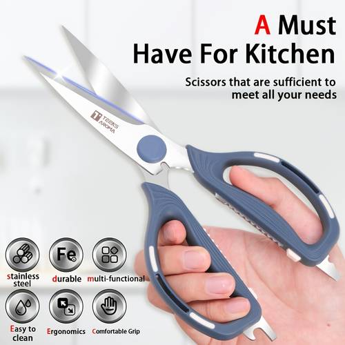 scissors stainless steel scissors sharp and durable multi functional for daily use suitable for kitchen office tailoring ladies scissors