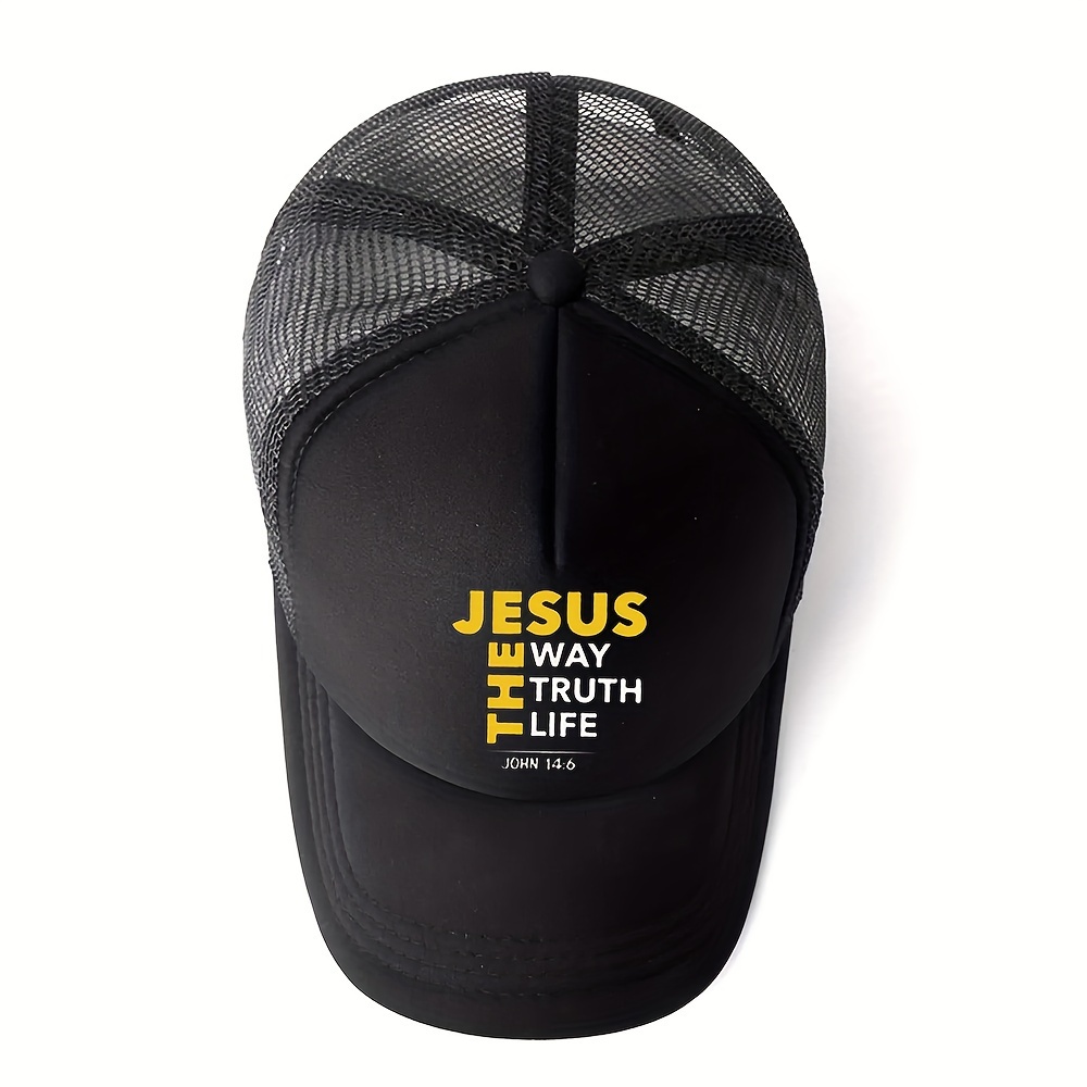 1 the way truth life printed unisex baseball cap suitable for daily use and outdoor travel suitable for breathable adjustable curved brim casual hat details 3