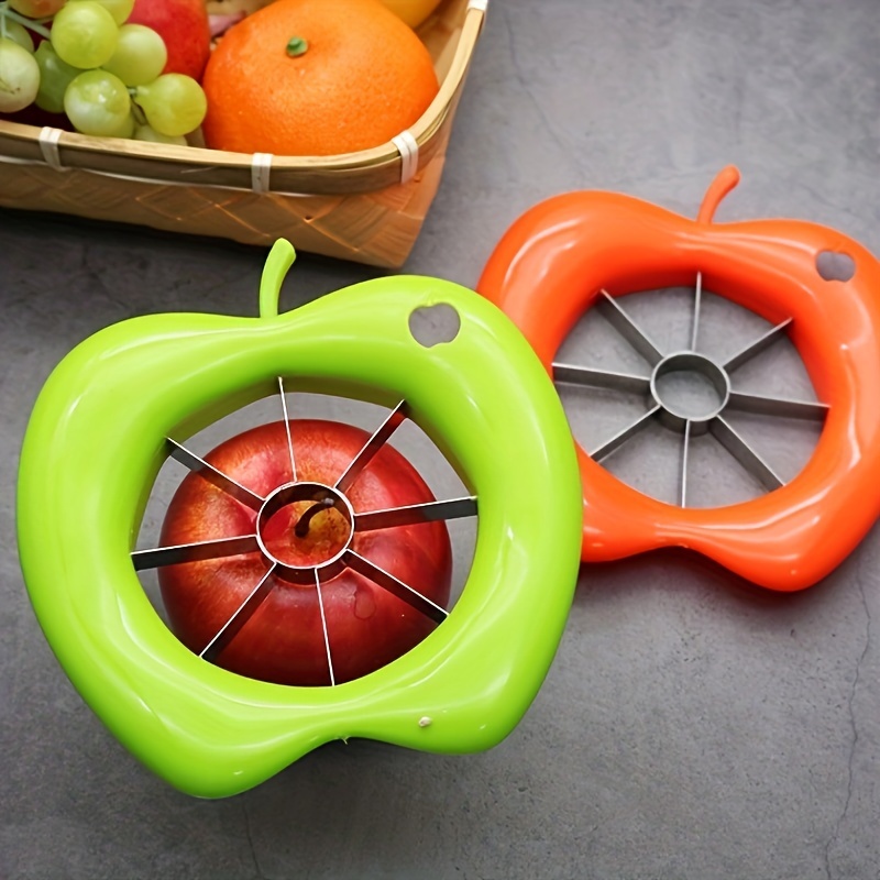 

1pc Slicer, Slicer Corer Cutter Wedger, Stainless Steel Fruit Divider, Kitchen Tool With Easy Grip Handles, For Slicing Egg, Fruit And Vegetable, Kitchen Supplies