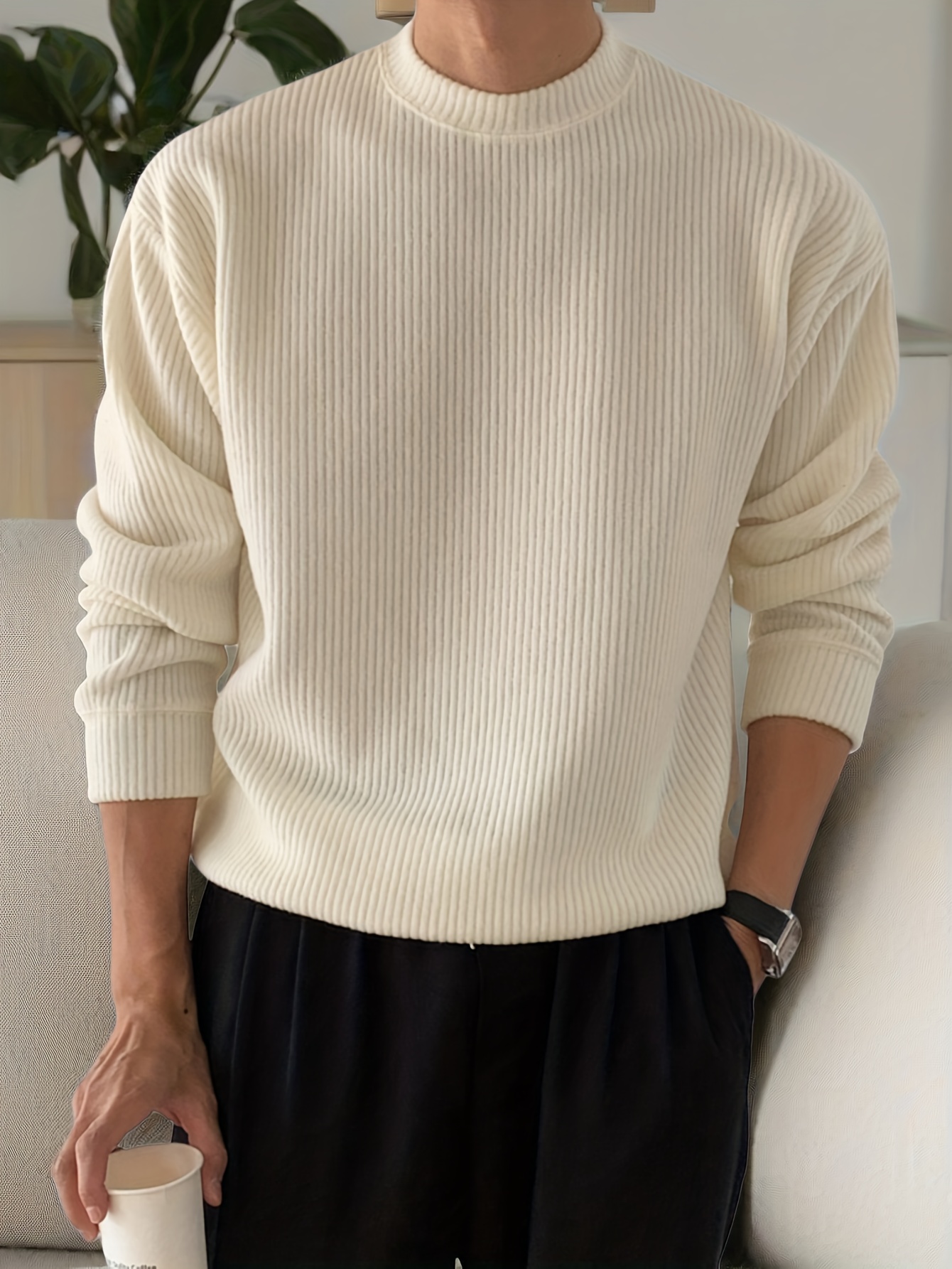 Pull Homme à Manches Longues Décontracté pour Everyday main image 0