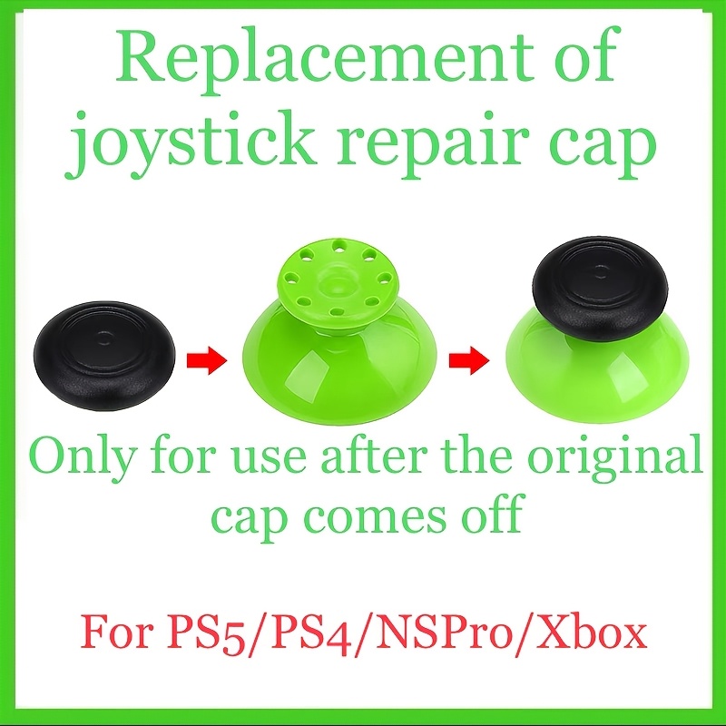 

Cap For Ps5 Controller Stick Suitable For Ps4 Mushroom Head Damaged Protective Cap Accessories For Controller Keycap Controller Stick Skin Peeling And Damaged Repair Silicone Cap