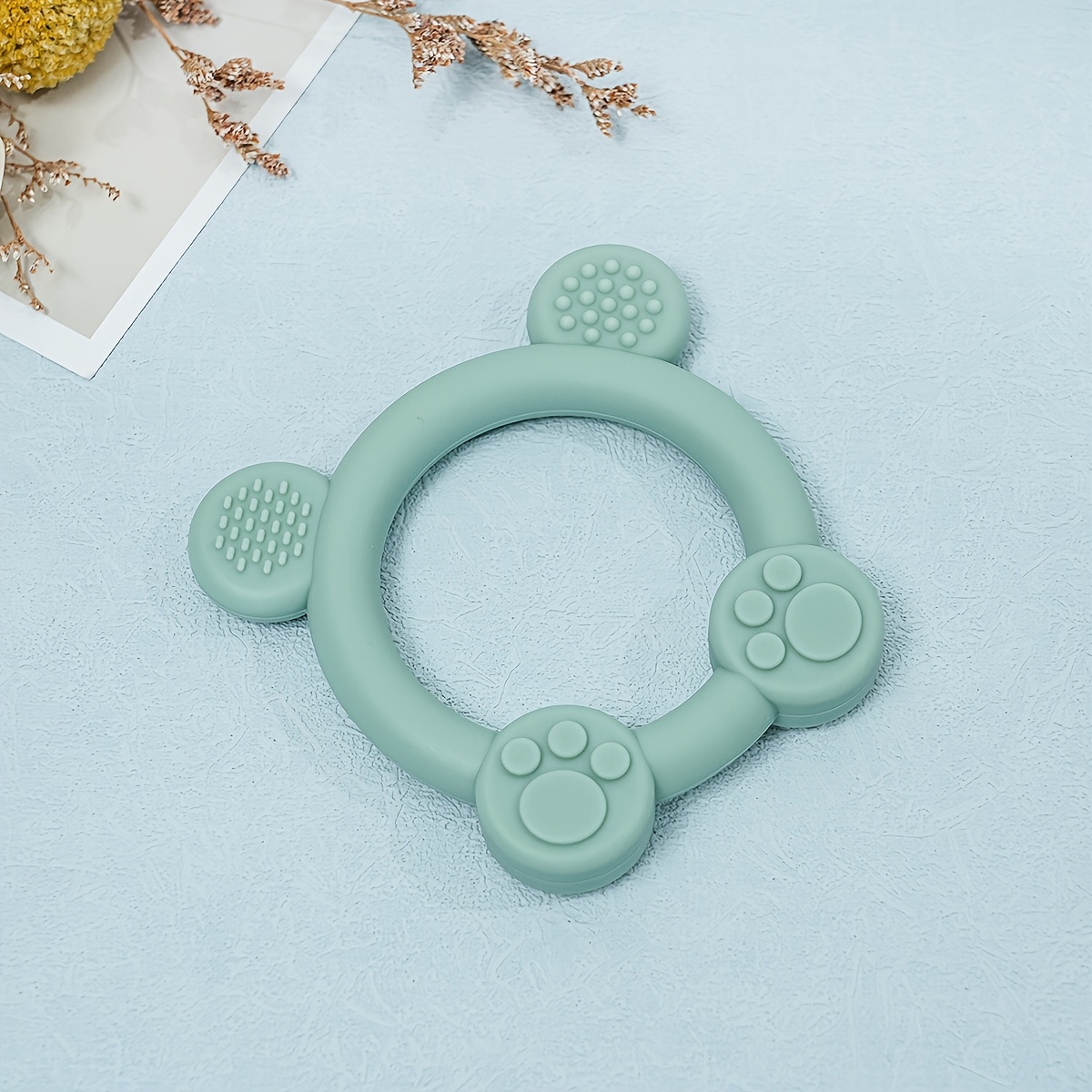 Silicone Baby Teether Animal Shapes Multifunctional Sensory Textures