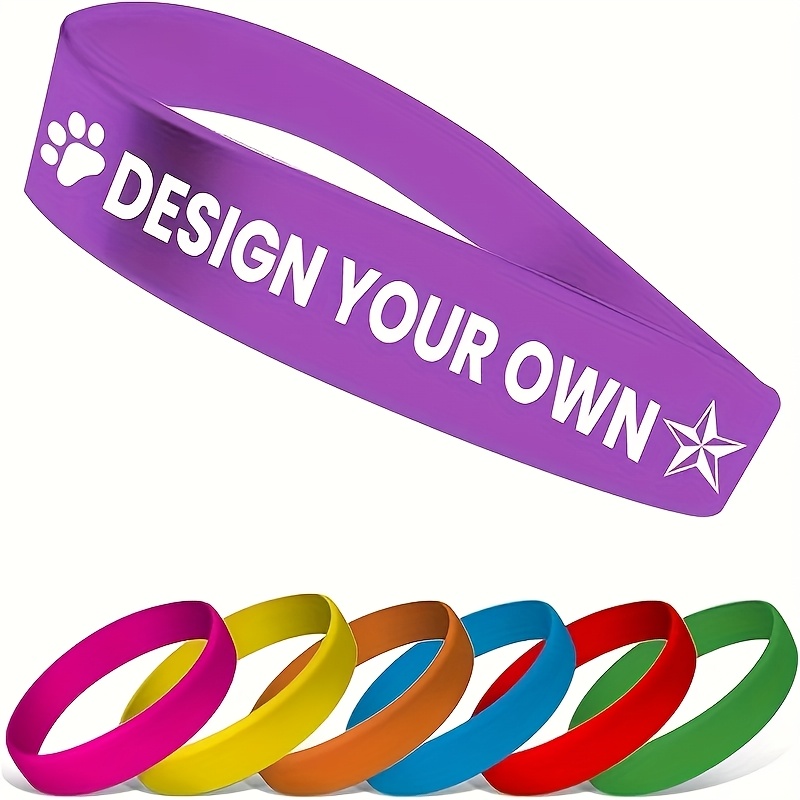79pcs Customizable Silicone Bracelets with Paw Print Logo, Vibrant Colors