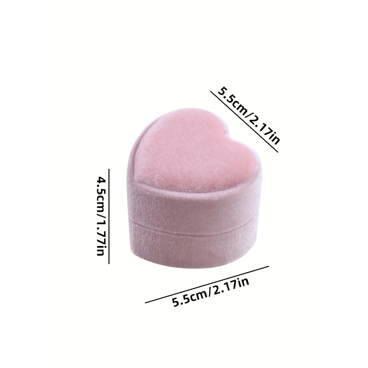 Heart-Shaped Jewelry Box for Ring Storage