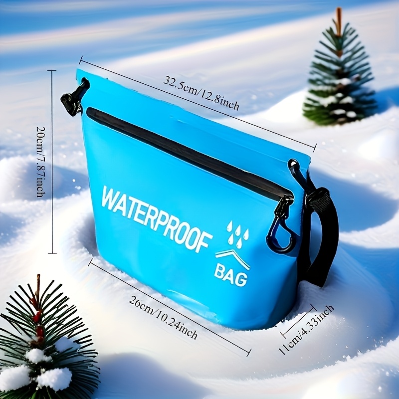 TEMU 1 Borsa da toilette asciutta e resistente per , rafting, viaggio, con cerniera e maniglie, 5.0L, per escursioni fluviali, barca galleggiante, ,