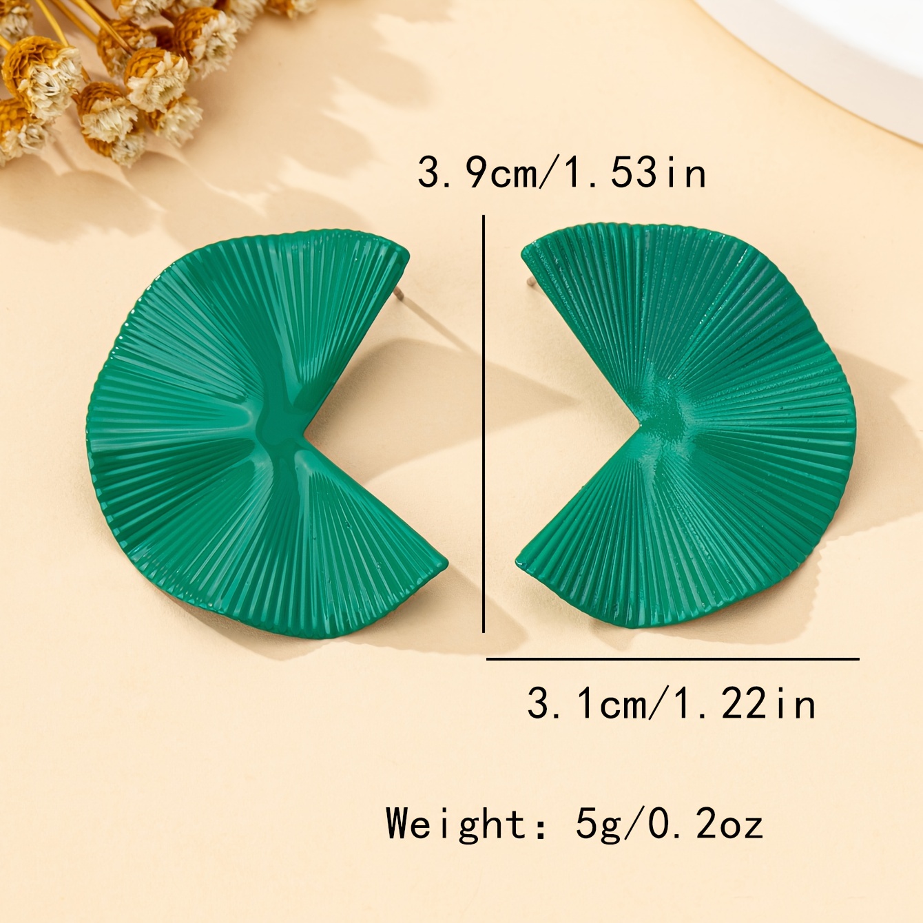 Minimalist Scalloped Stud Earrings for Everyday & Vacation Wear