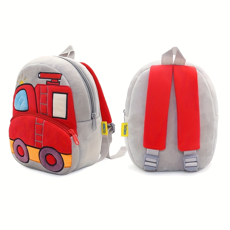 1 Cute Plush Backpack - Lightweight,, Durable, With Adjustable Straps, Zipper Closure, And Polyester Lining, Perfect For School, Travel, Camping, Etc., Ideal Gift
