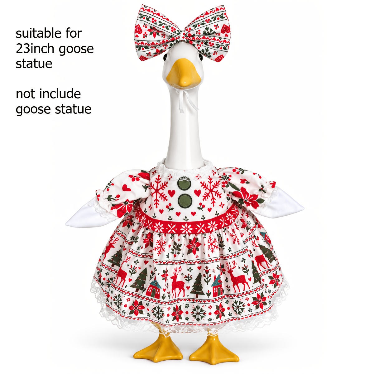 TEMU Décoration de Noël 23 pouces Statue de Pourceau de Noël, Tenue de Pelouse de Pourceau de Fête Air avec Tenue de Noël, Décoration de Statue de