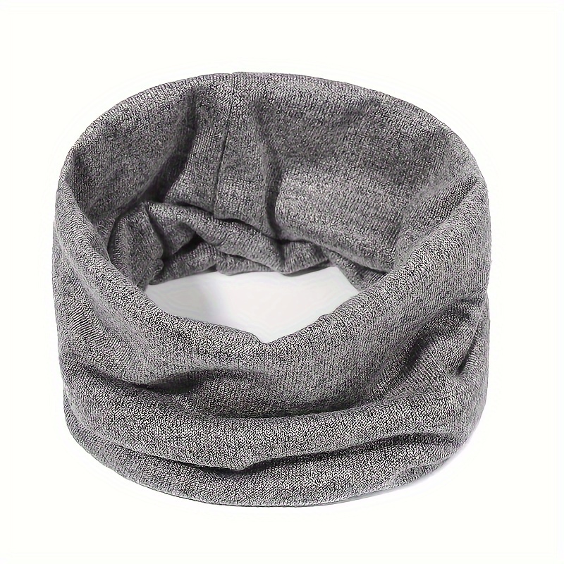 Men's And Women's Autumn And Winter Pullover Neck Sleeve Warm Knitted Scarf